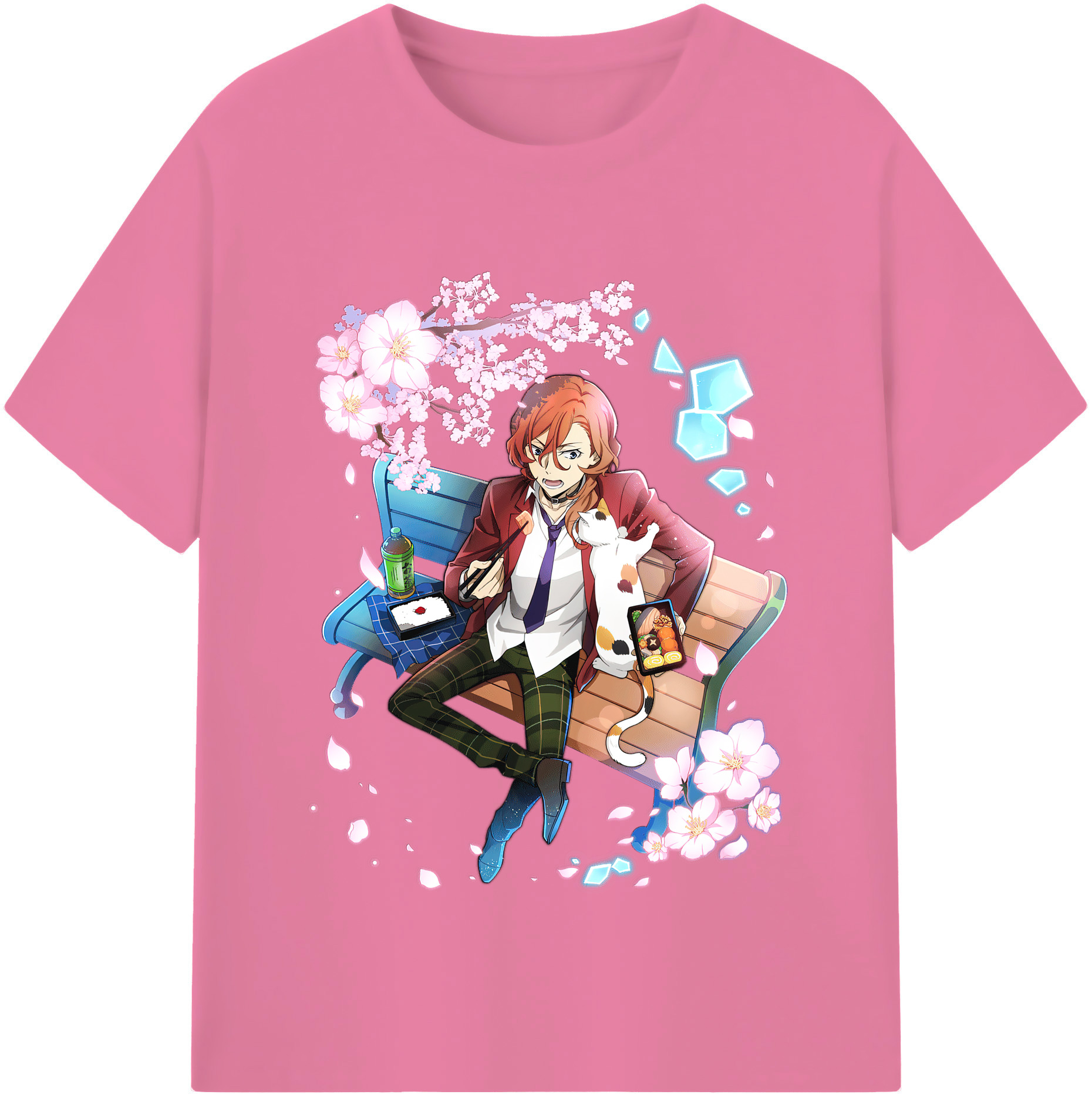 （画像用） 文豪ストレイドッグス Bungo Stray Dogs 綿100％半袖Tシャツ（フロントプリント）
